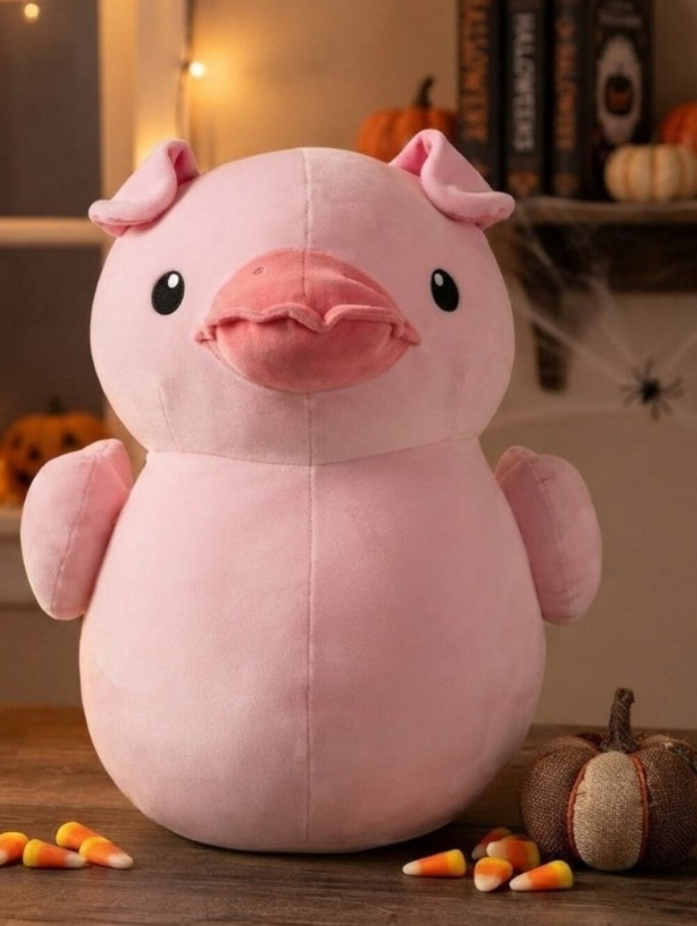 Spooktacularly Soft Way to Celebrate 22" Pink Pig QuakerzPlush Halloween Edition